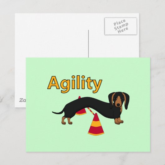 敏捷性犬 ポストカード (正面/裏面)