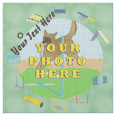 敏捷性 – 写真パーソナライズされた ファブリック (クローズアップ)