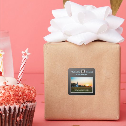 救いのヘルメットを取る – Squareスタンプ スクエアシール (パーティー)