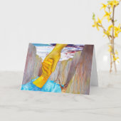 救いの挨拶状 カード (黄色い花)
