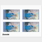 救いの母の長方形ステッカー 長方形シール (シート)