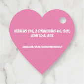 救いの祈りの言葉ピンクリボン フェイバータグ (裏面)