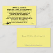 救いの祈りの言葉教会や省を背面に加える 名刺 (正面/裏面)