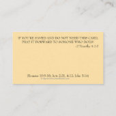 救いの祈りの言葉教会や省を背面に加える 名刺 (裏面)