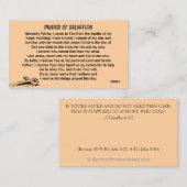 救いの祈りの言葉教会や省を背面に加える 名刺 (正面/裏面)