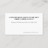 救いの祈りの言葉教会や省を背面に加える 名刺 (裏面)