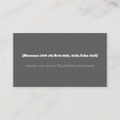 救いの祈りの言葉教会や省を背面に加える 名刺 (裏面)