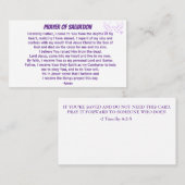 救いの祈りの言葉教会や省を背面に加える 名刺 (正面/裏面)