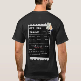 救いの領収書 楽しいクリスチャン Tシャツ