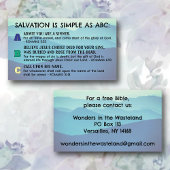 救いのABCの福音書KJV聖なる書物、 経典 名刺