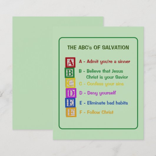 救いのABC (正面/裏面)