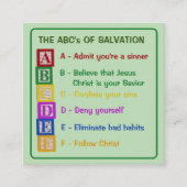 救いのABC エンクロージャーカード (正面)