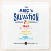 救いのABC ガラスコースター (正面)