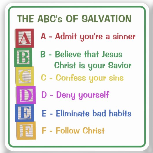 救いのABC シール (正面)