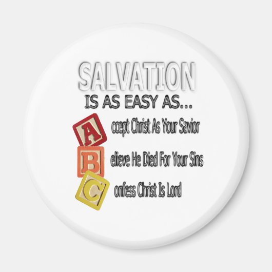 救いはABC簡単である マグネット (正面)