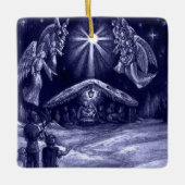 救い主が生まれ! セラミックオーナメント (正面)