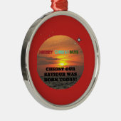 救い主のキリストは生まれ今日 メタルオーナメント (右)