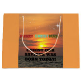 救い主のキリストは生まれ今日 ラージペーパーバッグ (正面)