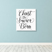 救い主のキリスト生まれは キャンバスプリント (インサイチュ (ウッドフロア))