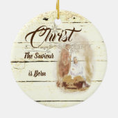 救い主のキリスト生まれは セラミックオーナメント (裏面)