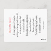 救い主の祈りの言葉カード ポストカード (裏面)