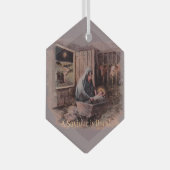 救い主はクリスマス生まれの飾りである ガラスオーナメント (正面右)