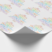 救い主はル生まれク2-11のクリスマスツリーの包み ラッピングペーパー (角)