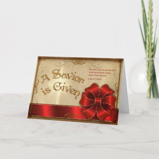 救い主は与え シーズンカード (正面)