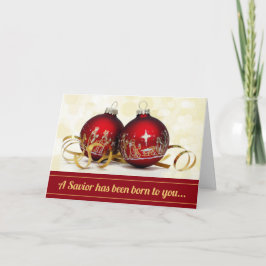 救い主は聖降誕祭生まれ装飾出生である シーズンカード