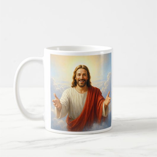 救い主イエス コーヒーマグカップ (左)