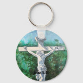 救い主エレミヤ33:3牧師の信仰キリスト キーホルダー (正面)