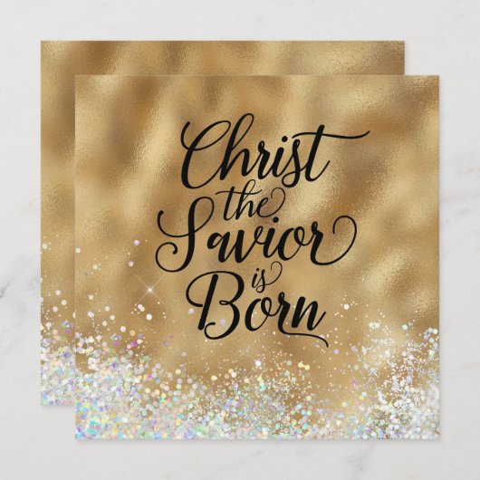 救い主キリストはクリスチャン生まれス・クリスマス (正面/裏面)