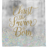 救い主キリストはクリスマス生まれである シャワーカーテン (正面)