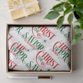 救い主キリストは生まれタイポグラフィ 薄葉紙 (ギフト)