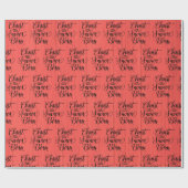 救い主キリストは生まれ赤木フェイクである ラッピングペーパー (フラット)