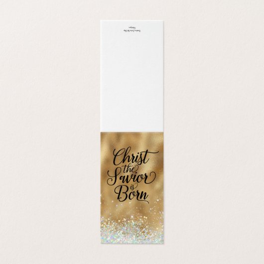 救い主キリスト生まれはキリストの折り畳みカード (外部フラット)