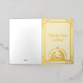 救い主キリスト生まれは金箔である 箔シーズンカード (外側レイダウン)