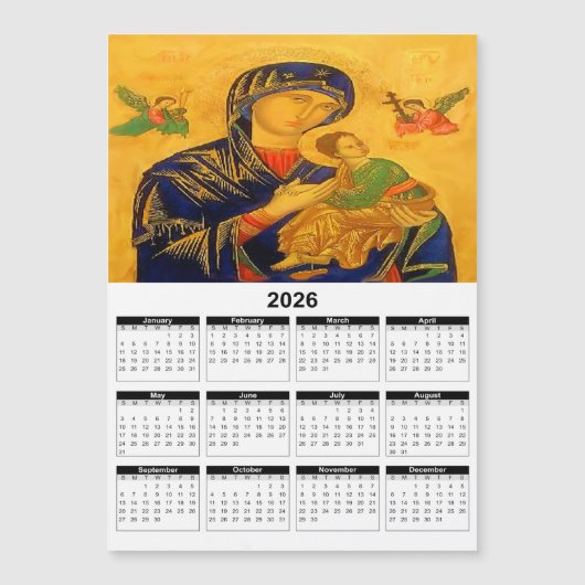 救い続けるお母様 2026年カレンダー (正面)