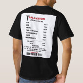 救い:イエスは最終的な代償を支払った Tシャツ (裏面)