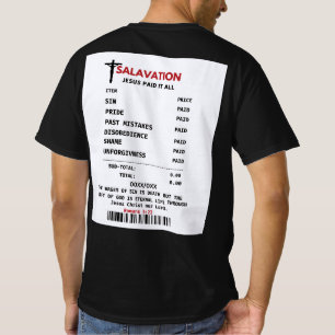 救い:イエスは最終的な代償を支払った Tシャツ