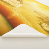 "救い" – 中東、オリエントサンセット絵画の シェルパブランケット (3/4)