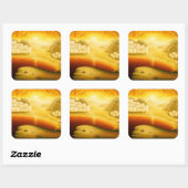 "救い" – 中東、オリエントサンセット絵画の スクエアシール (シート)