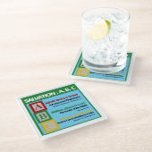 救いABC ガラスコースター (アングル)