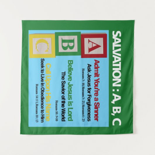 救いABC タペストリー (正面(横))