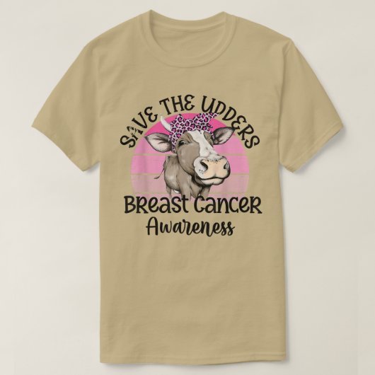 救おもしろいダレオパード牛農家乳缶 Tシャツ (デザイン正面)