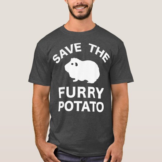 救おもしろい毛豚 Tシャツ (正面)