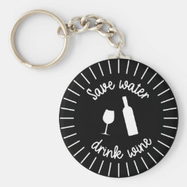 救おもしろい水ワインキーリング キーホルダー