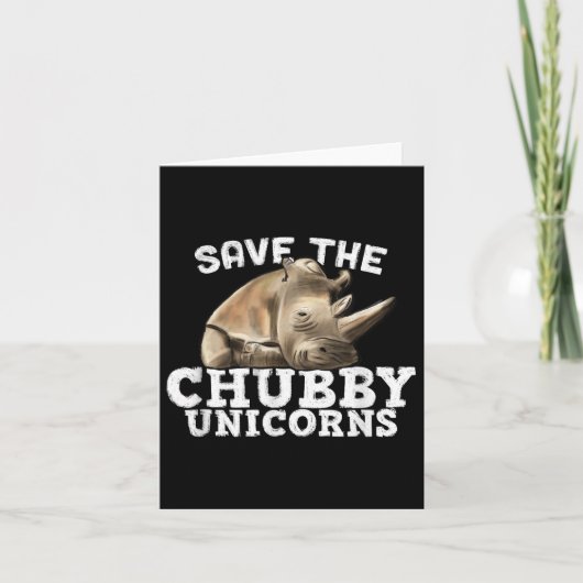 救おもしろいThe Chubby Unicorns - Artful Fat Rhino カード (正面)