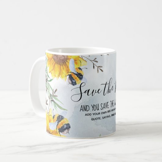 救お前ら救は世パーソナライズされた界 コーヒーマグカップ (正面左)