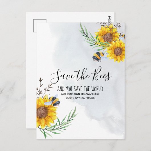 救お前ら救は世パーソナライズされた界 ポストカード (正面/裏面)